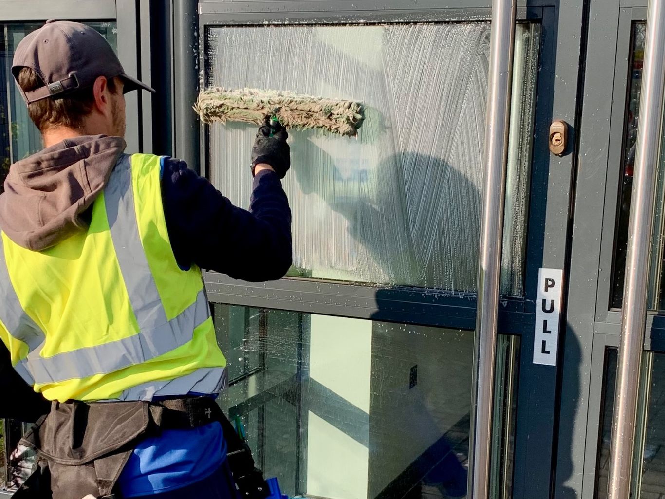 Office building in Staines with sparkling windows thanks to Aquatek