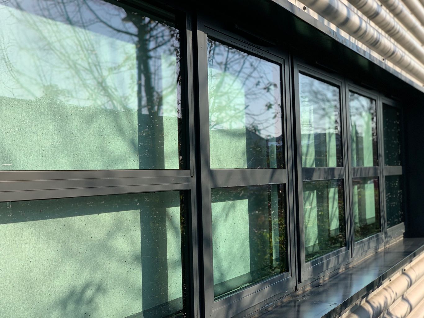 Office building in Staines with sparkling windows thanks to Aquatek