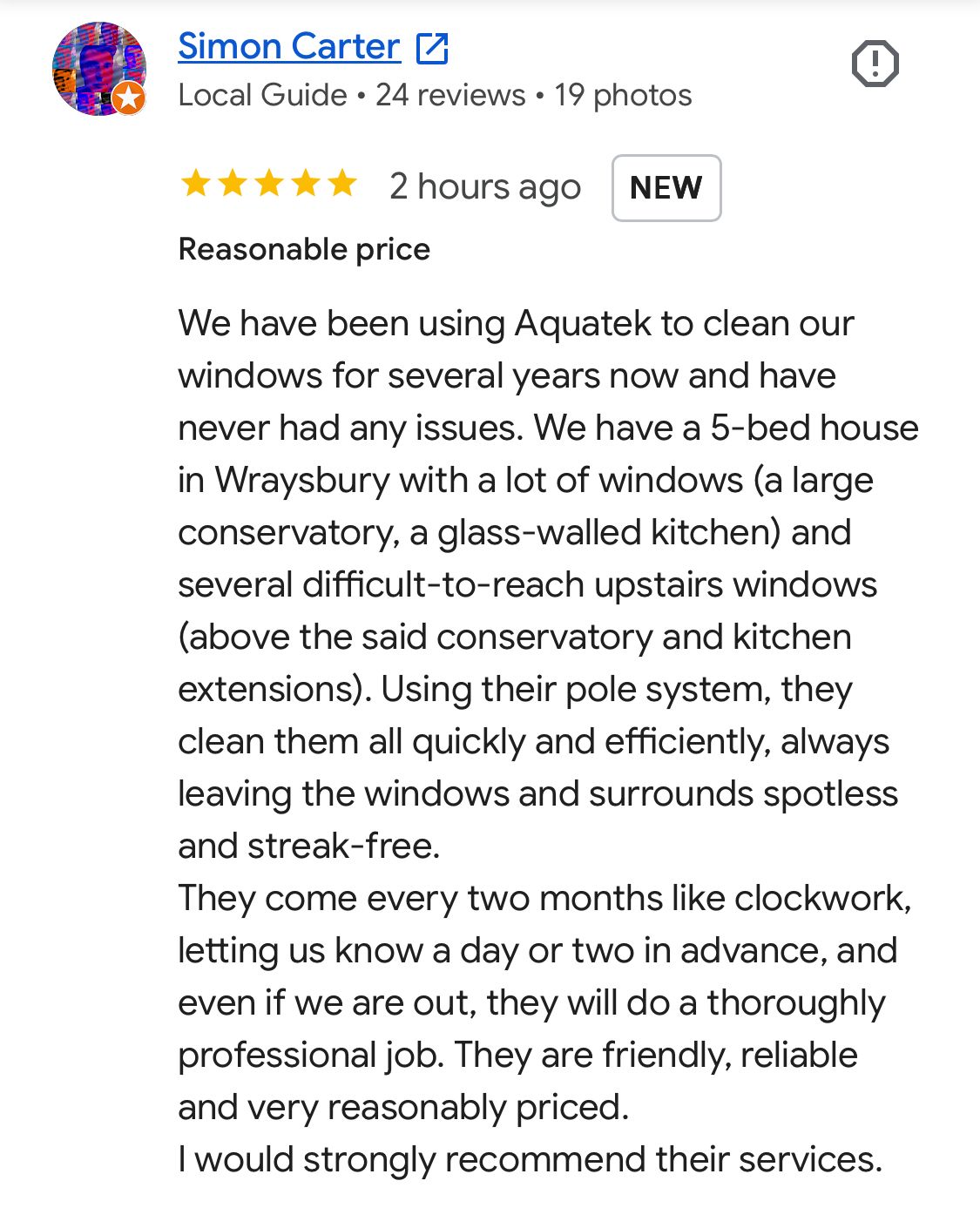 Great review for Aquatek